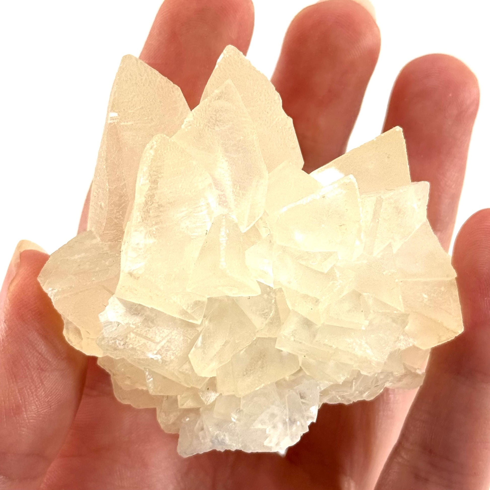 Fluorescent Calcite | UV-reactive crystal, natural mineral specimen from Indonesia