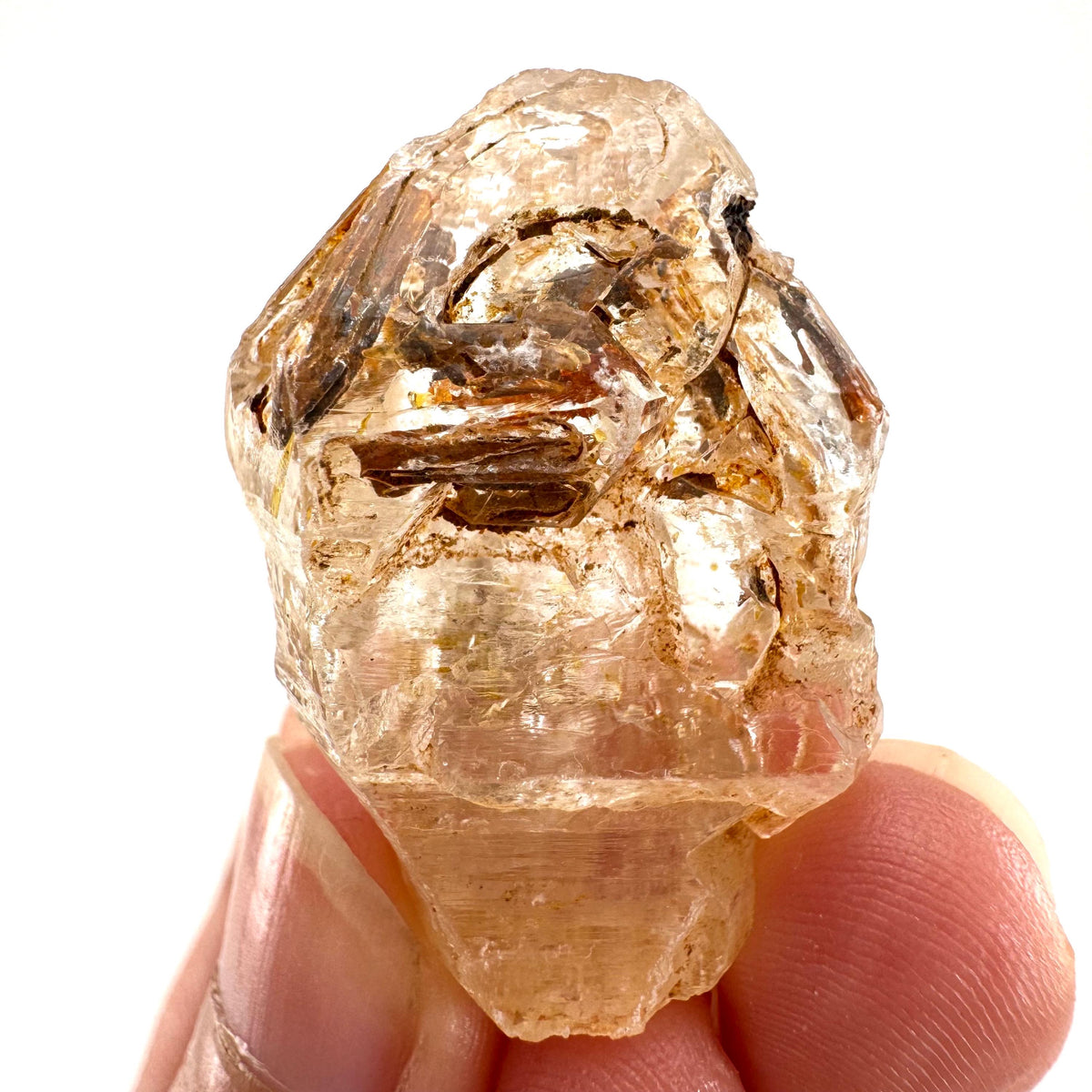 Petroleum Quartz | UV reactive firefly crystal, fluorescent mineral specimen from Madagascar