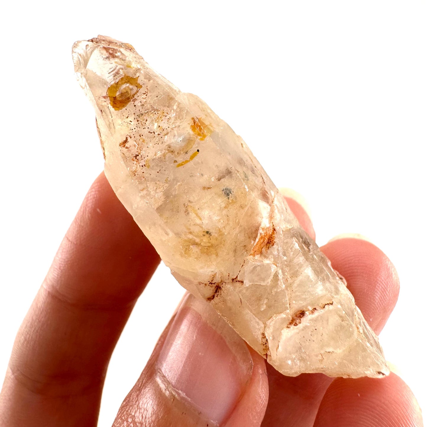 Petroleum Quartz | UV reactive firefly crystal, fluorescent mineral specimen from Madagascar