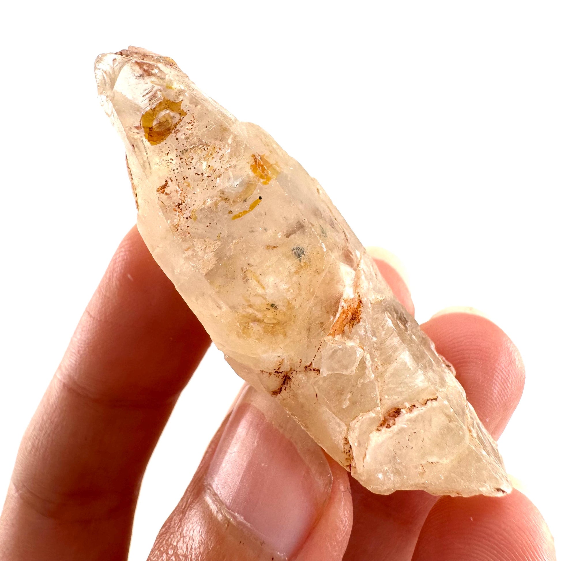 Petroleum Quartz | UV reactive firefly crystal, fluorescent mineral specimen from Madagascar