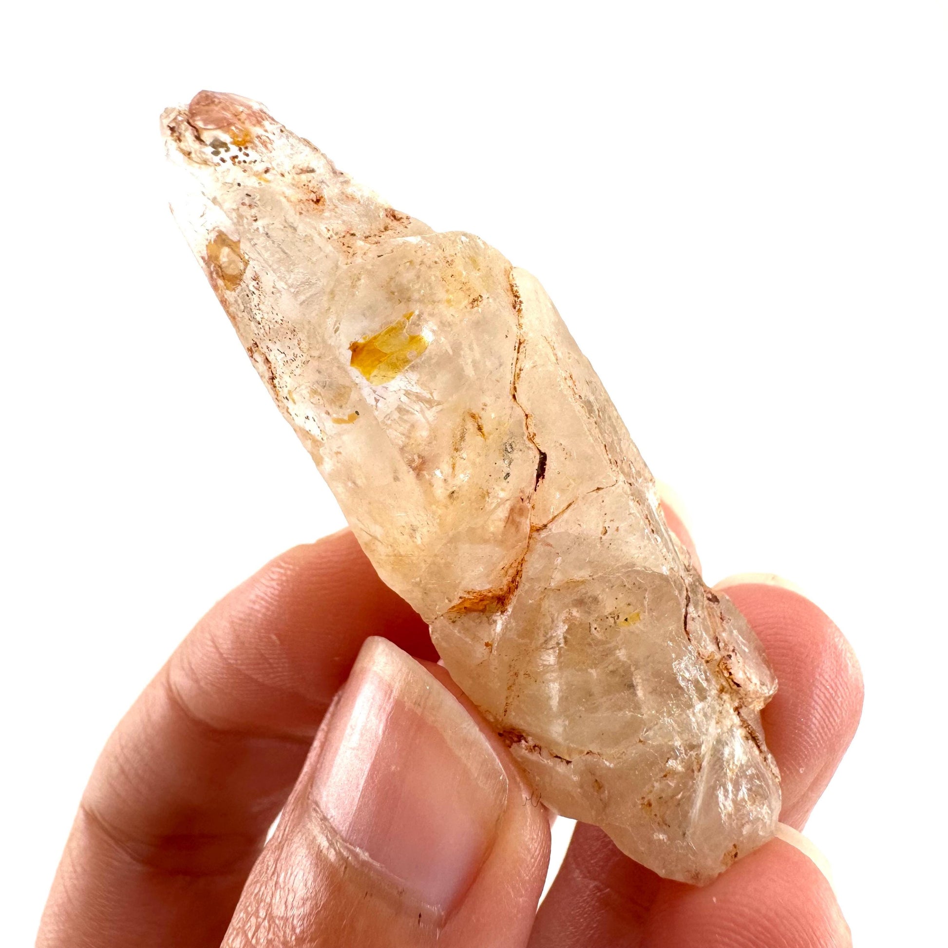 Petroleum Quartz | UV reactive firefly crystal, fluorescent mineral specimen from Madagascar