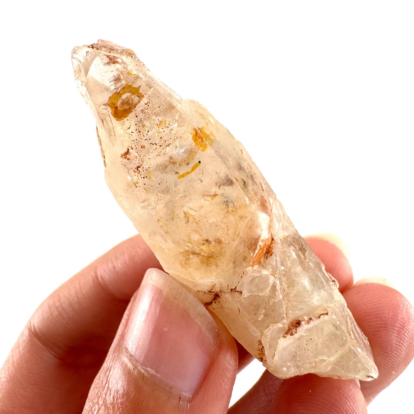 Petroleum Quartz | UV reactive firefly crystal, fluorescent mineral specimen from Madagascar