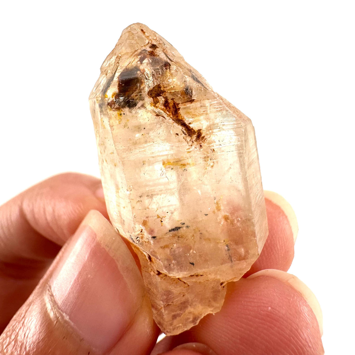 Petroleum Quartz | UV reactive firefly crystal, fluorescent mineral specimen from Madagascar
