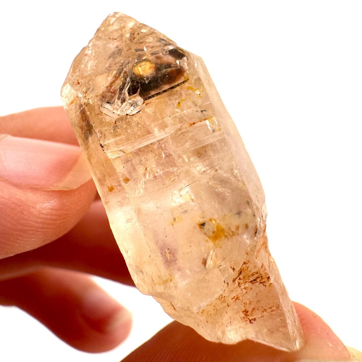 Petroleum Quartz | UV reactive firefly crystal, fluorescent mineral specimen from Madagascar