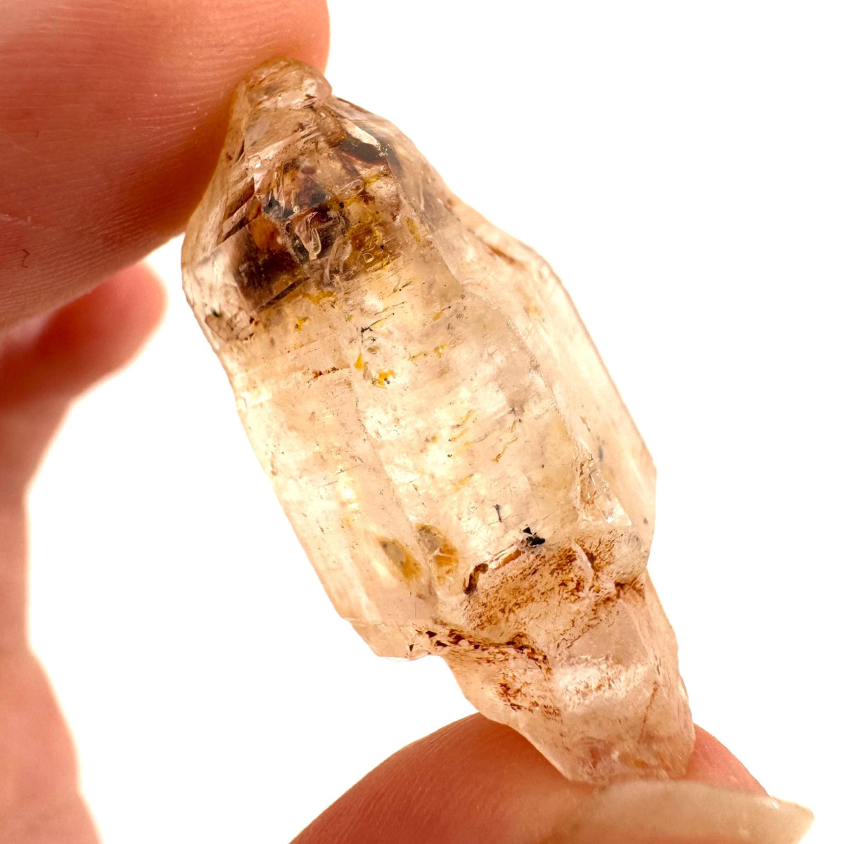 Petroleum Quartz | UV reactive firefly crystal, fluorescent mineral specimen from Madagascar