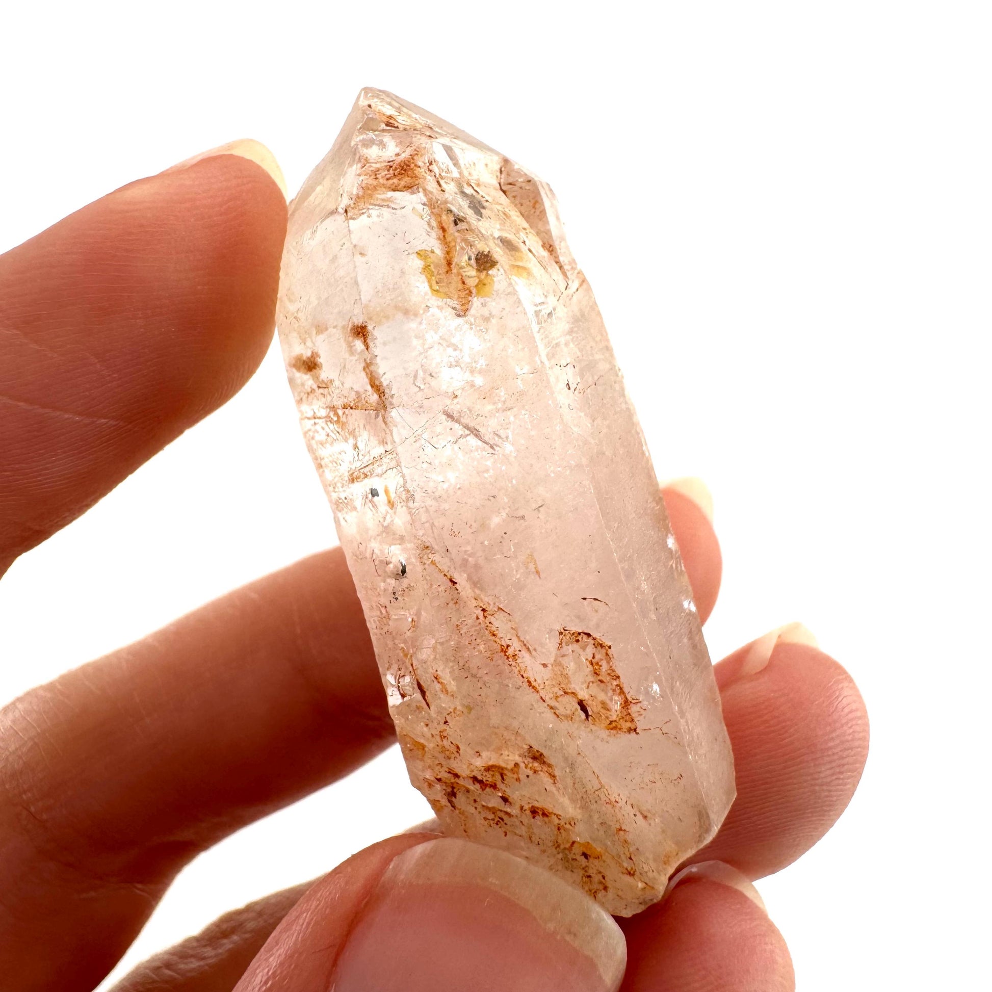 Petroleum Quartz | UV reactive firefly crystal, fluorescent mineral specimen from Madagascar