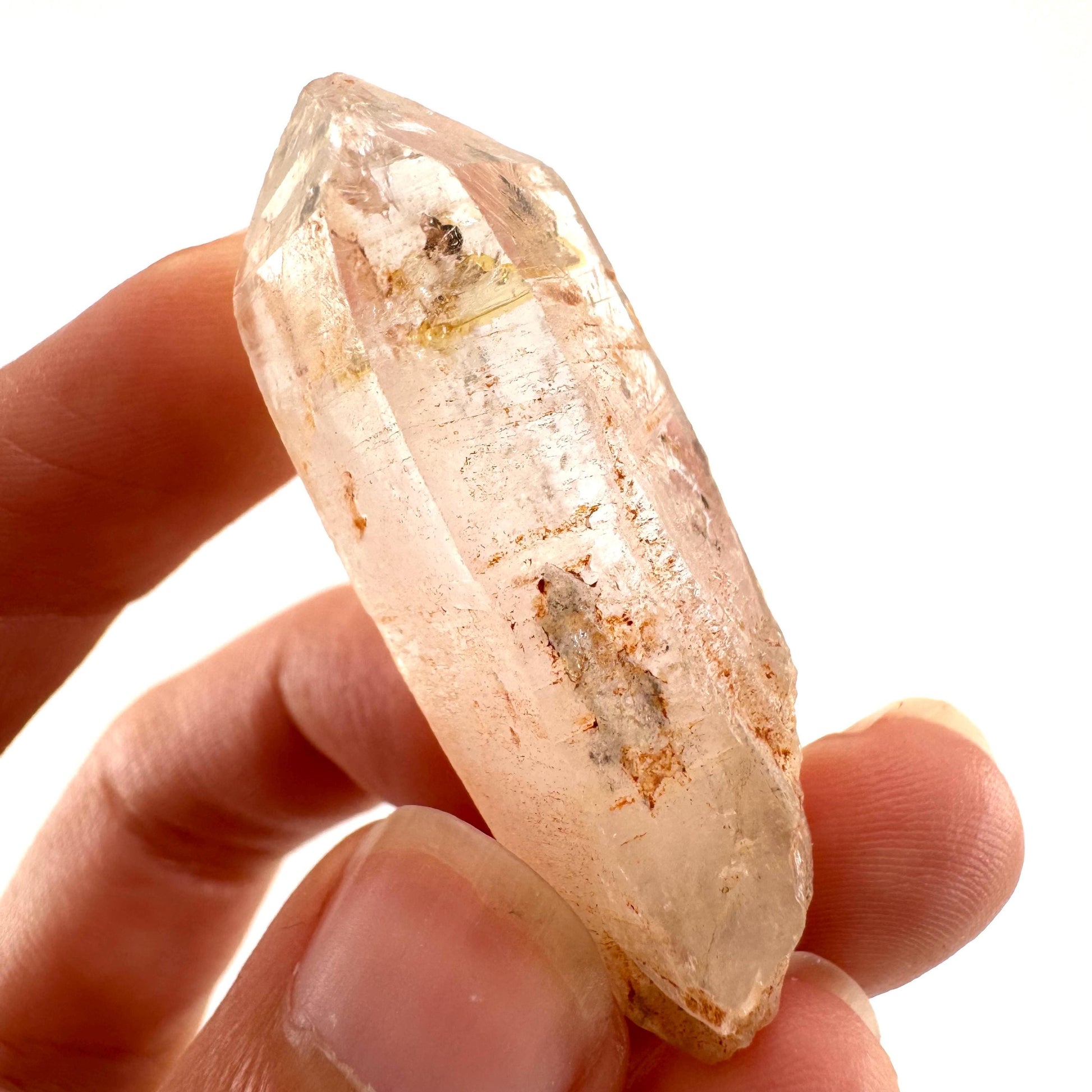 Petroleum Quartz | UV reactive firefly crystal, fluorescent mineral specimen from Madagascar