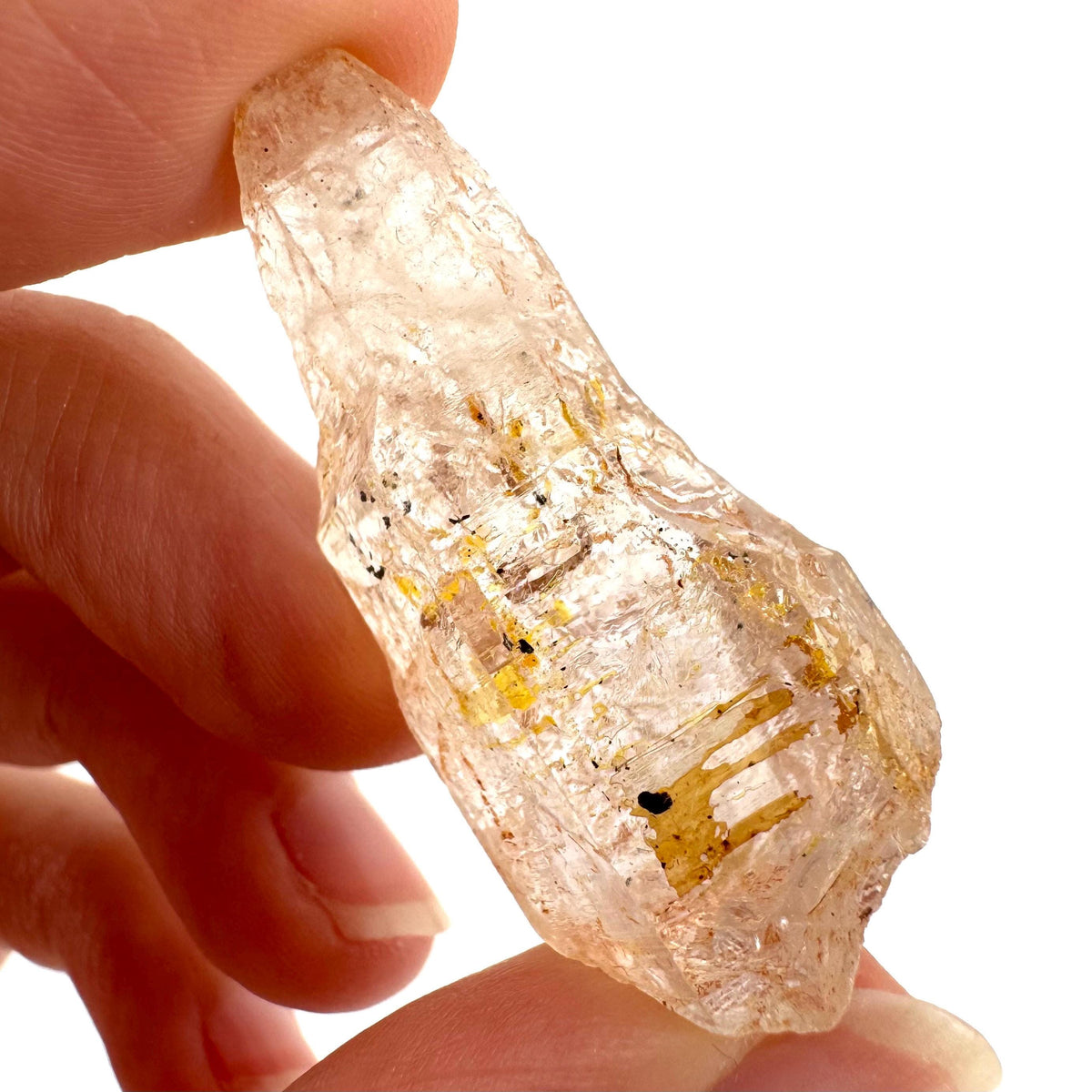 Petroleum Quartz | UV reactive firefly crystal, fluorescent mineral specimen from Madagascar