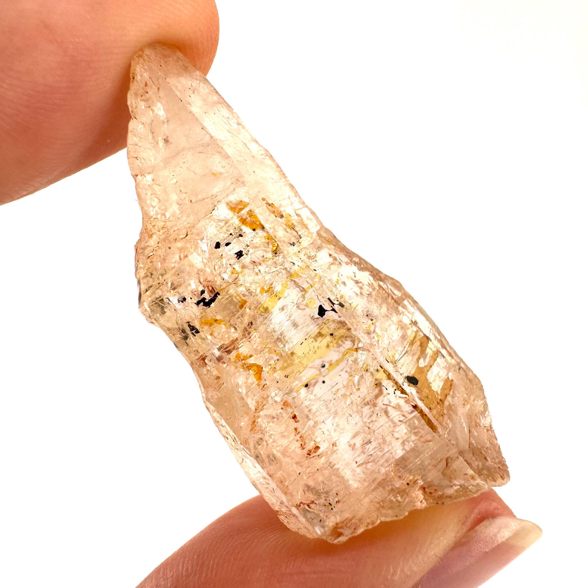Petroleum Quartz | UV reactive firefly crystal, fluorescent mineral specimen from Madagascar