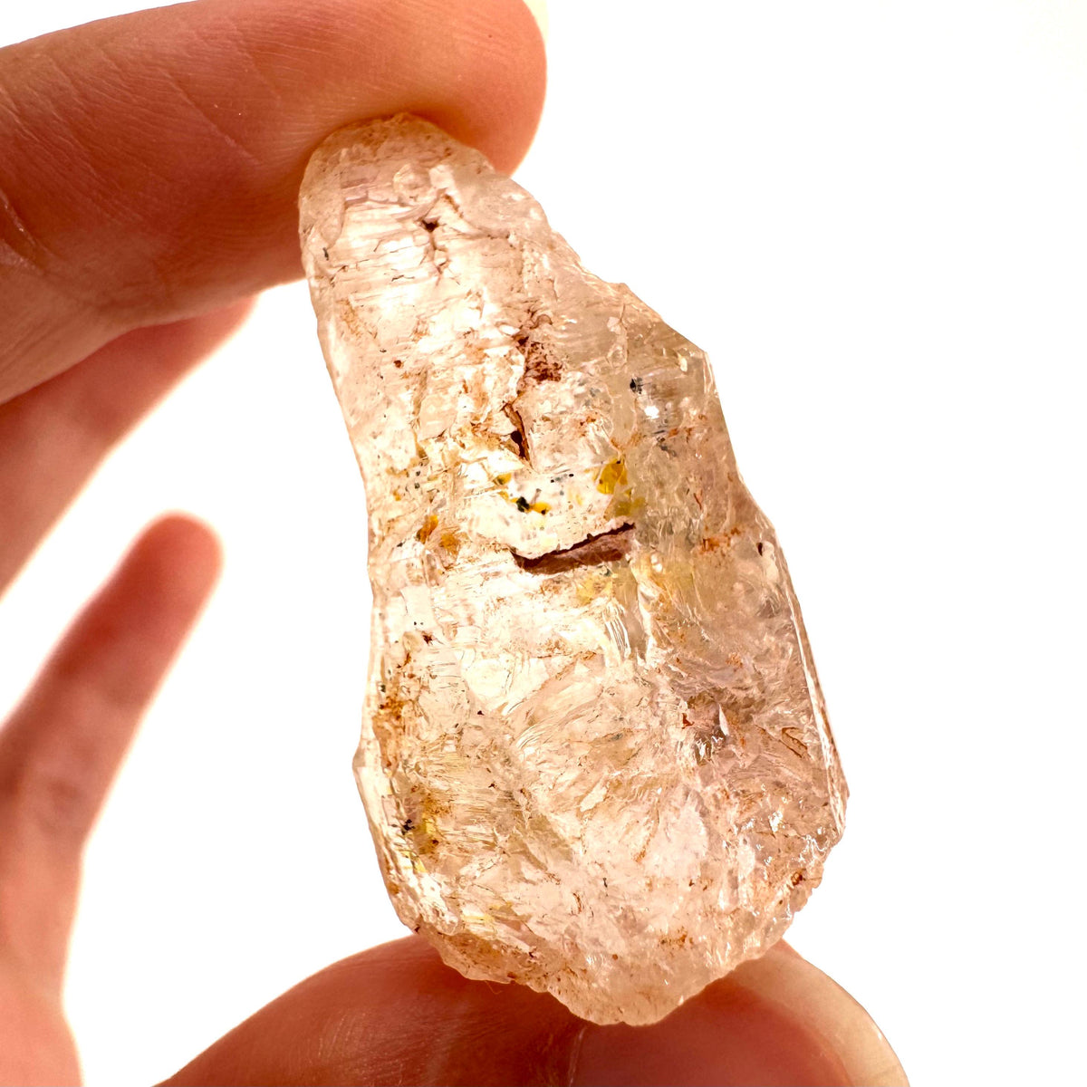 Petroleum Quartz | UV reactive firefly crystal, fluorescent mineral specimen from Madagascar