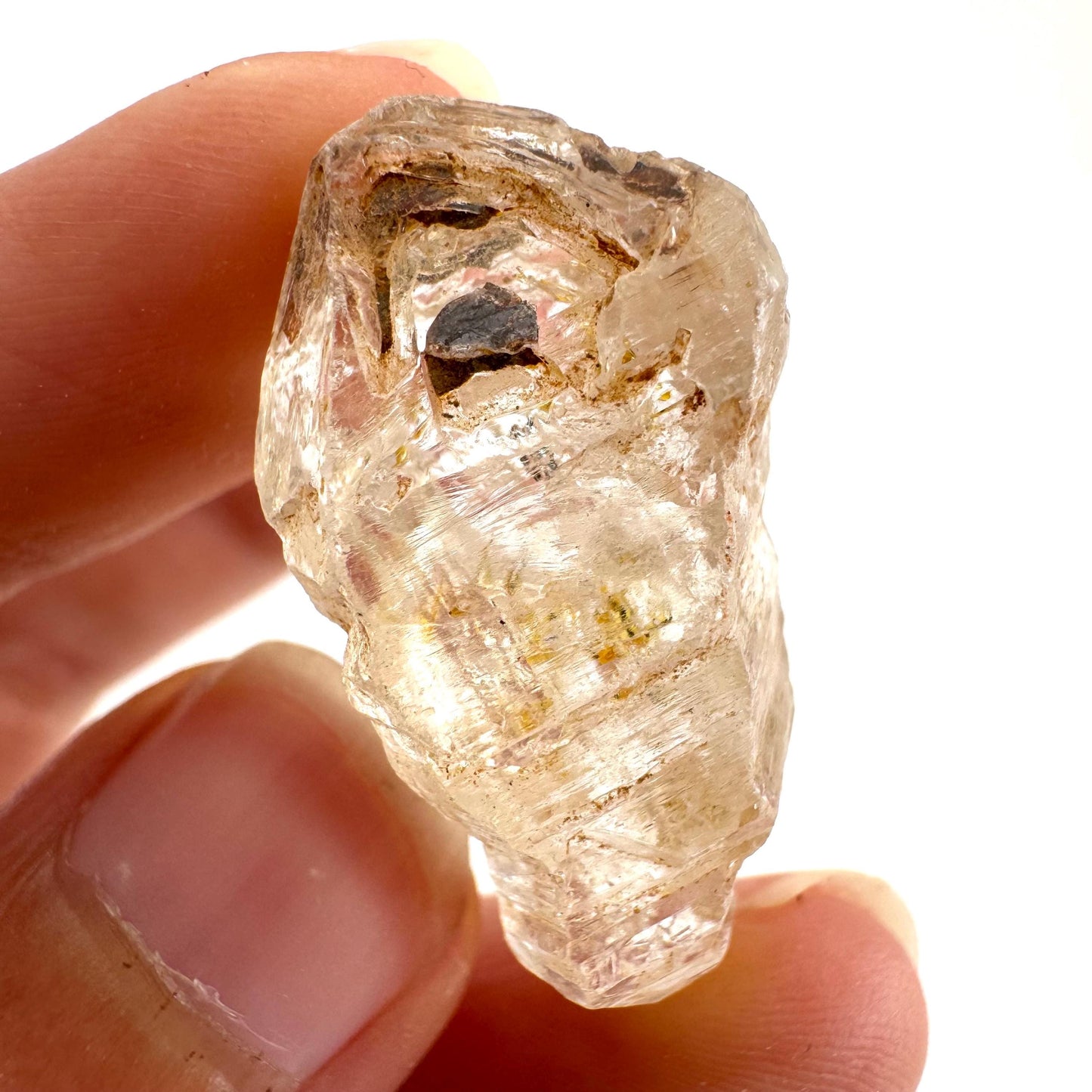 Petroleum Quartz | UV reactive firefly crystal, fluorescent mineral specimen from Madagascar