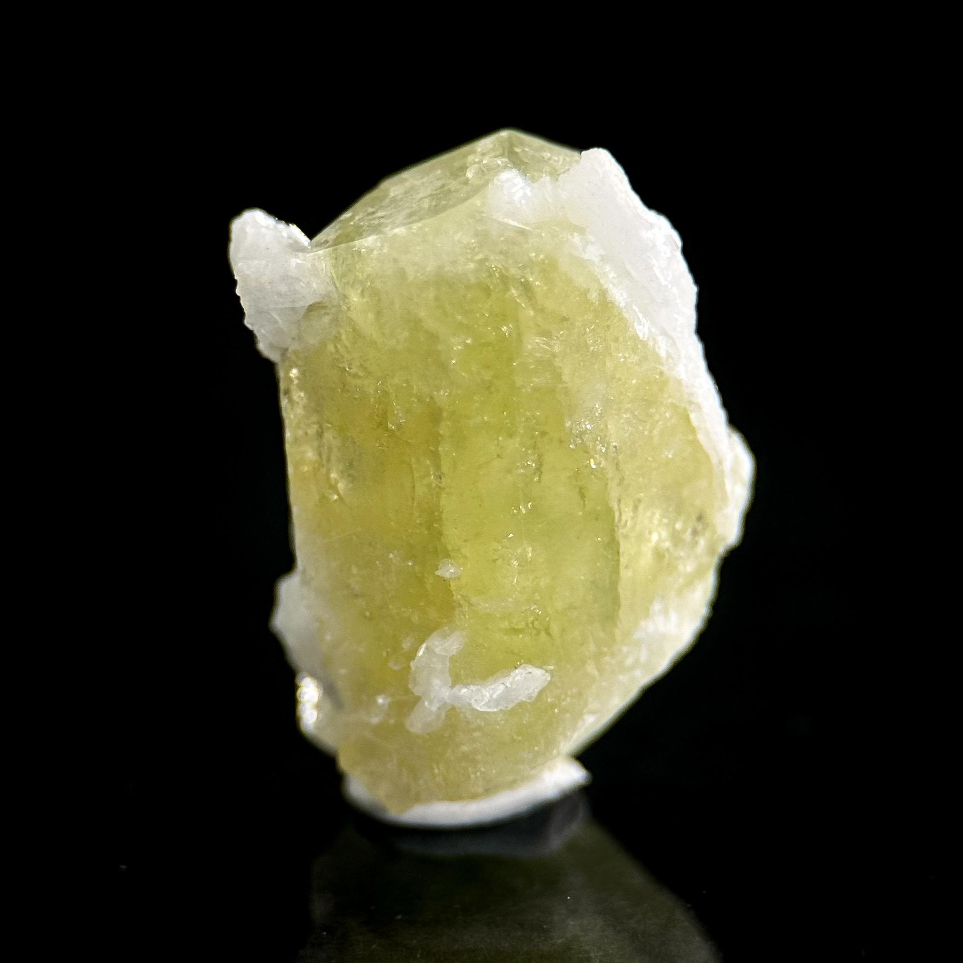 Brazilianite | yellow crystal, mineral specimen from Brazil