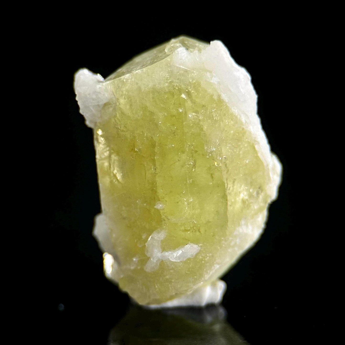 Brazilianite | yellow crystal, mineral specimen from Brazil