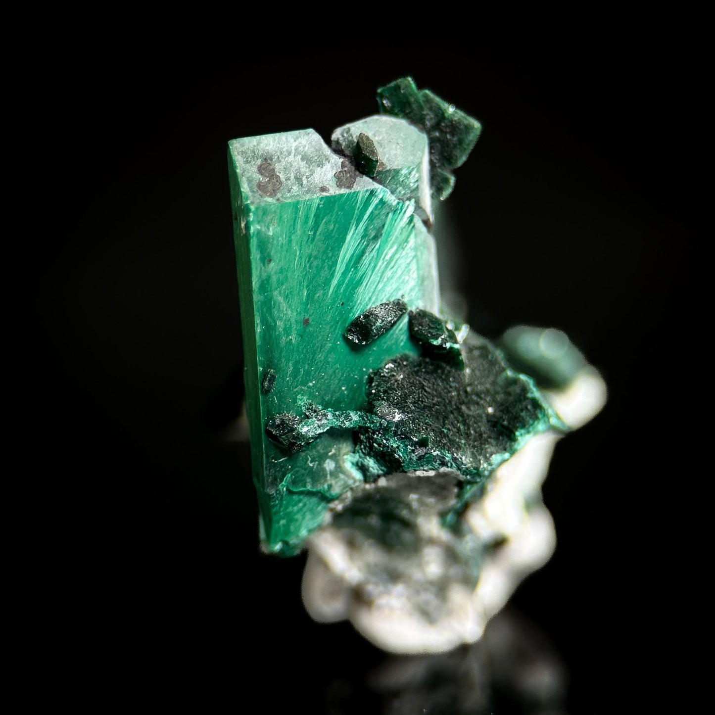 Malachite Pseudomorph after Azurite | rare green crystal, mineral specimen from Tsumeb Mine, Namibia