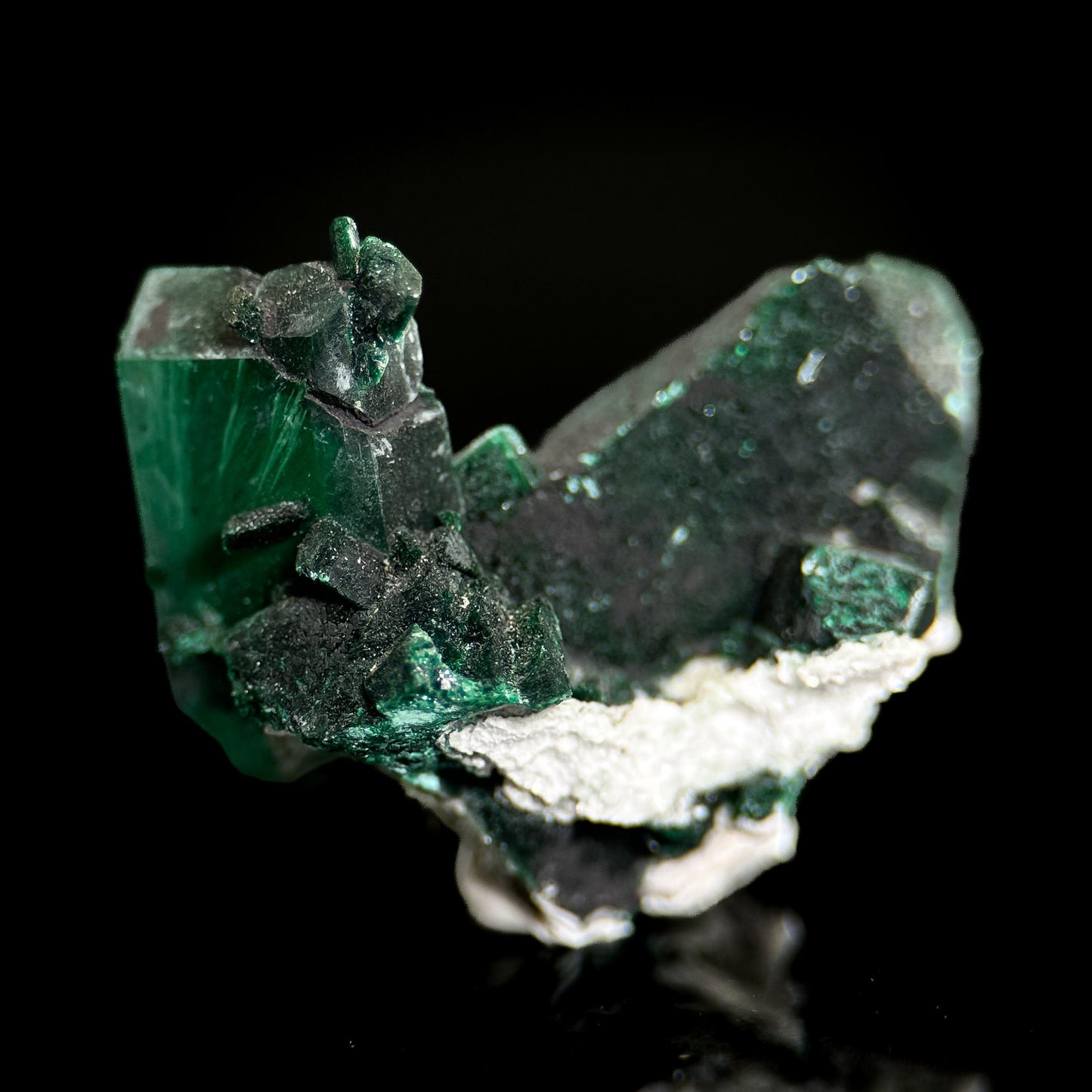 Malachite Pseudomorph after Azurite | rare green crystal, mineral specimen from Tsumeb Mine, Namibia