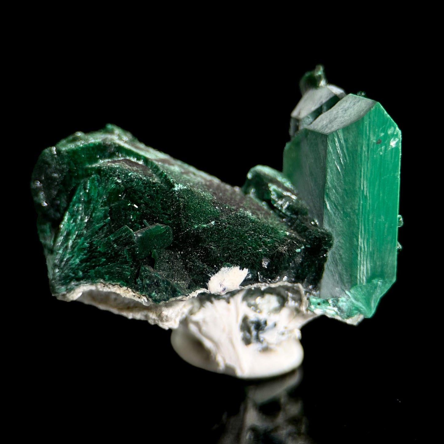 Malachite Pseudomorph after Azurite | rare green crystal, mineral specimen from Tsumeb Mine, Namibia