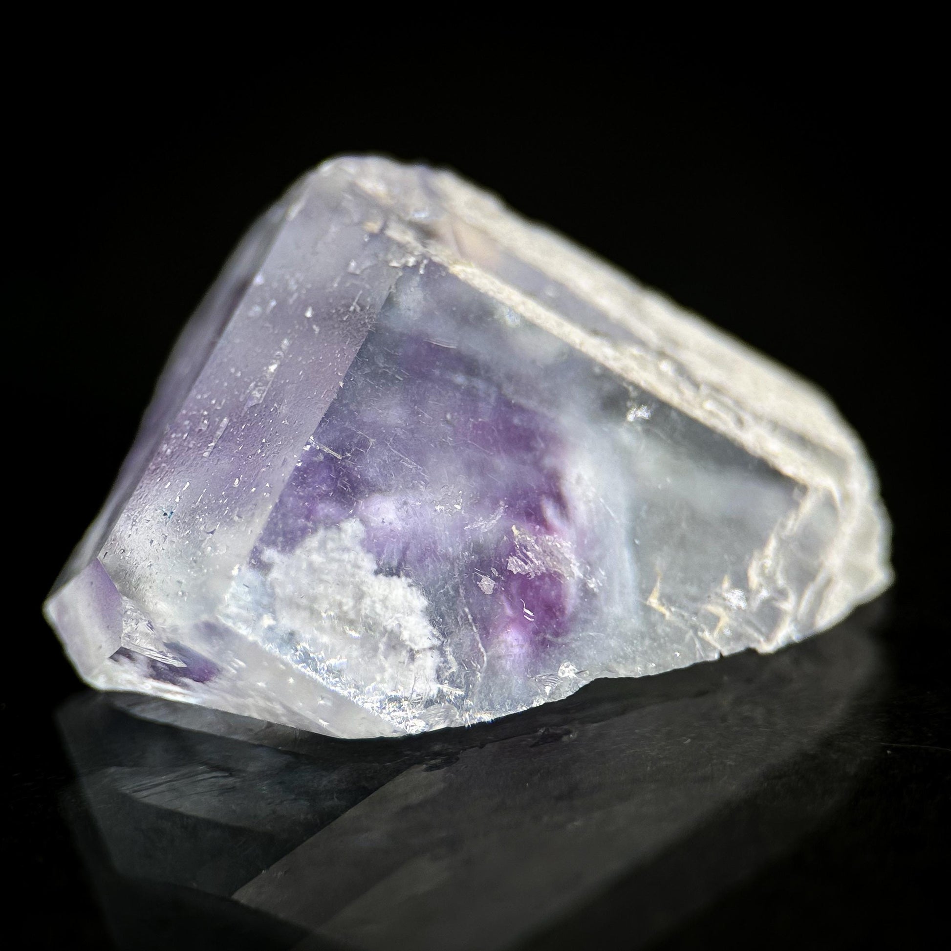Fluorite | blue & purple crystal, mineral specimen from Berbes, Spain