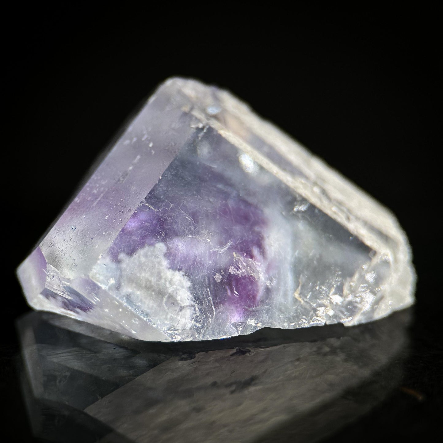 Fluorite | blue & purple crystal, mineral specimen from Berbes, Spain