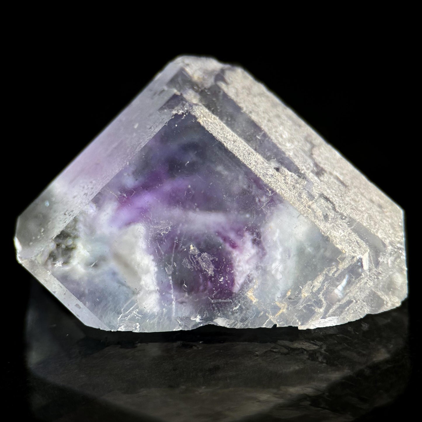 Fluorite | blue & purple crystal, mineral specimen from Berbes, Spain