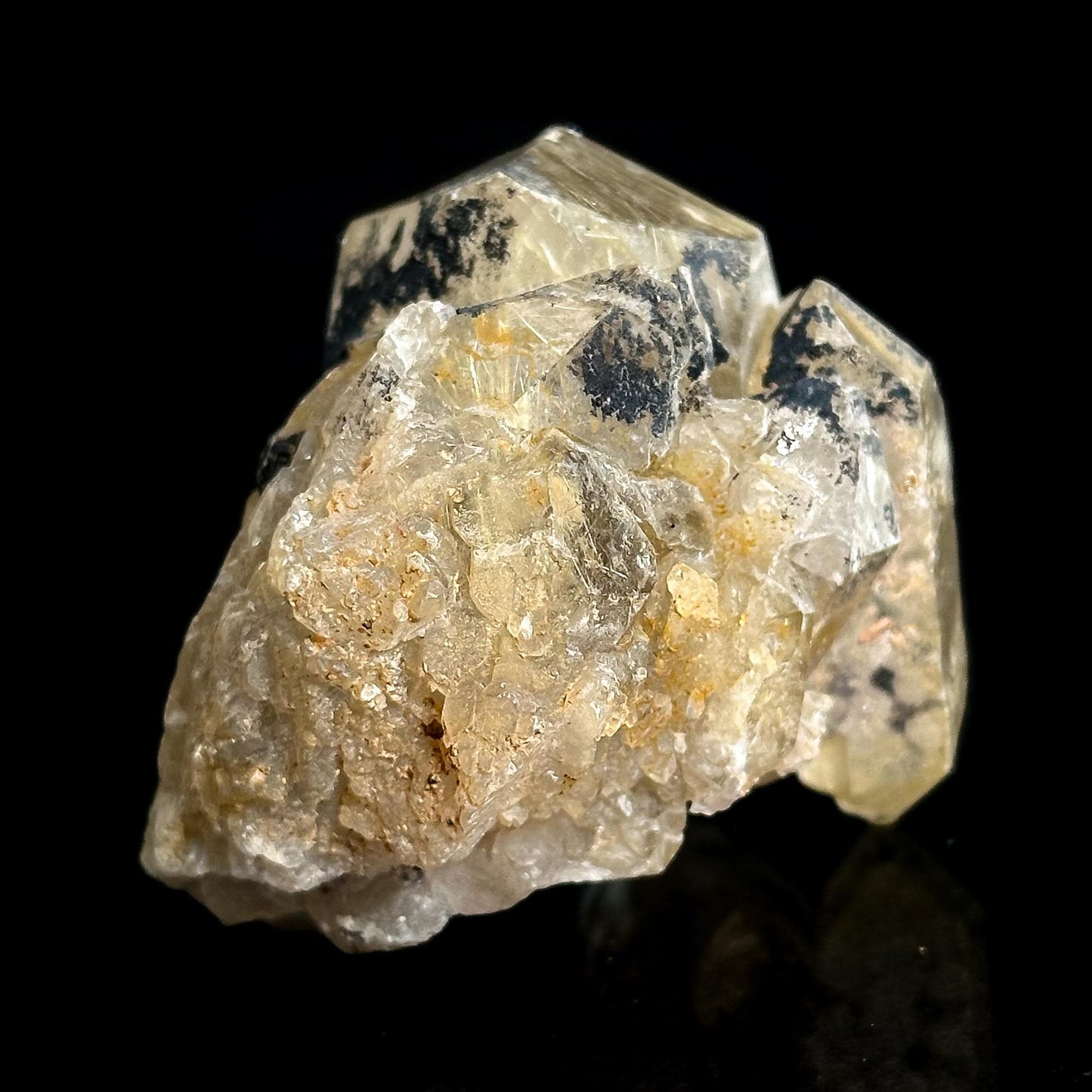 Rutile Included Quartz | Golden Rutilated Crystal Cluster, Mineral Specimen from Brazil