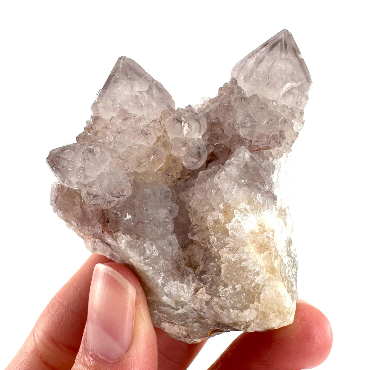 Spirit Quartz | Amethyst Crystal Cluster, Mineral Specimen from South Africa