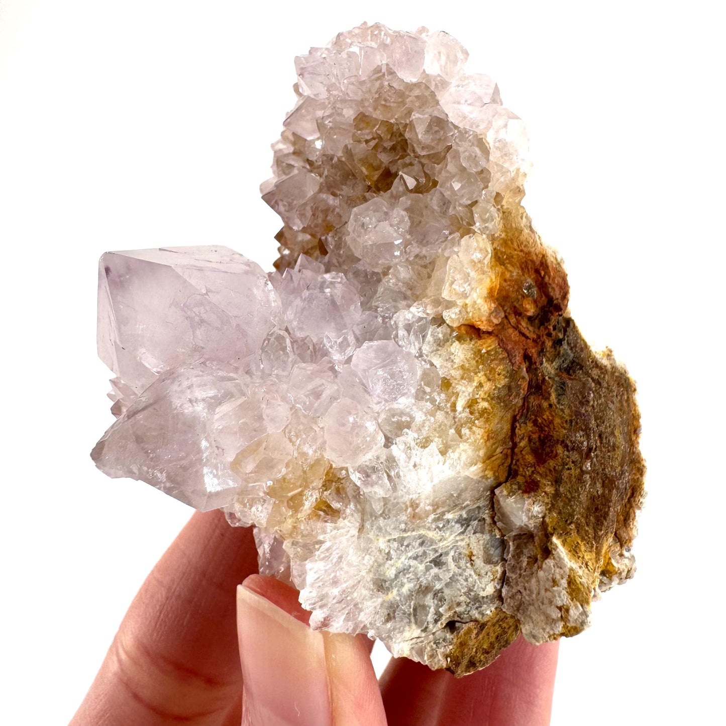 Spirit Quartz | Amethyst Crystal Cluster, Mineral Specimen from South Africa