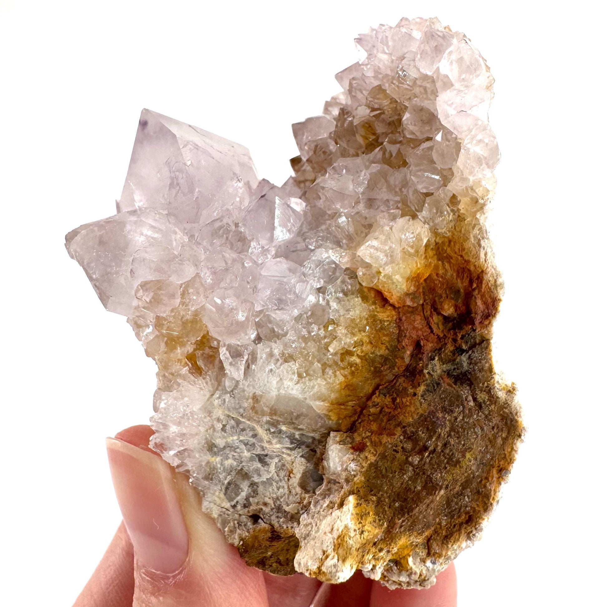 Spirit Quartz | Amethyst Crystal Cluster, Mineral Specimen from South Africa