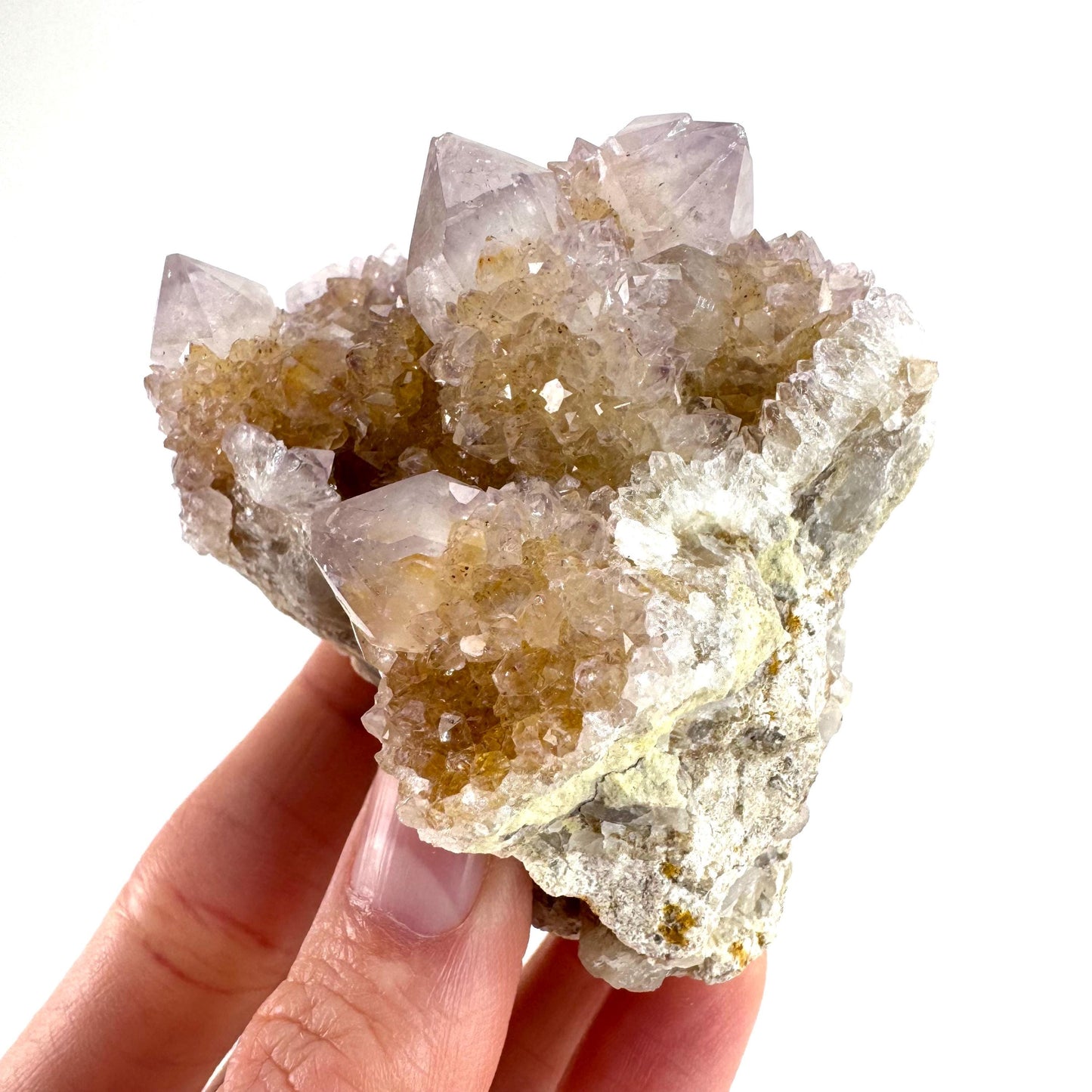 Spirit Quartz | Amethyst Crystal Cluster, Mineral Specimen from South Africa