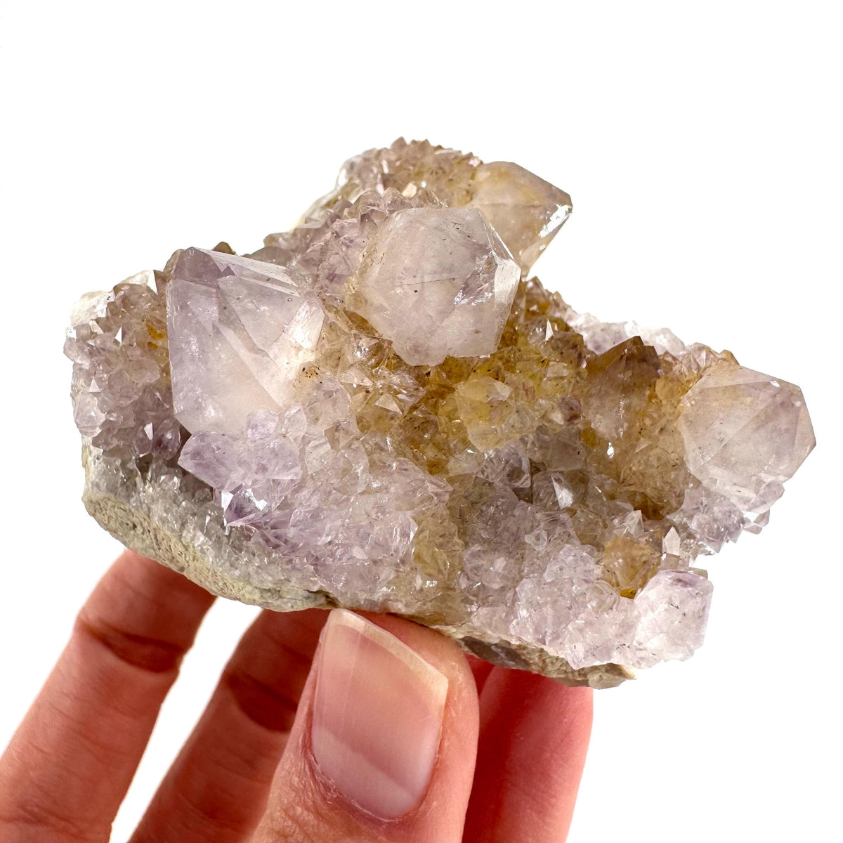 Spirit Quartz | Amethyst Crystal Cluster, Mineral Specimen from South Africa