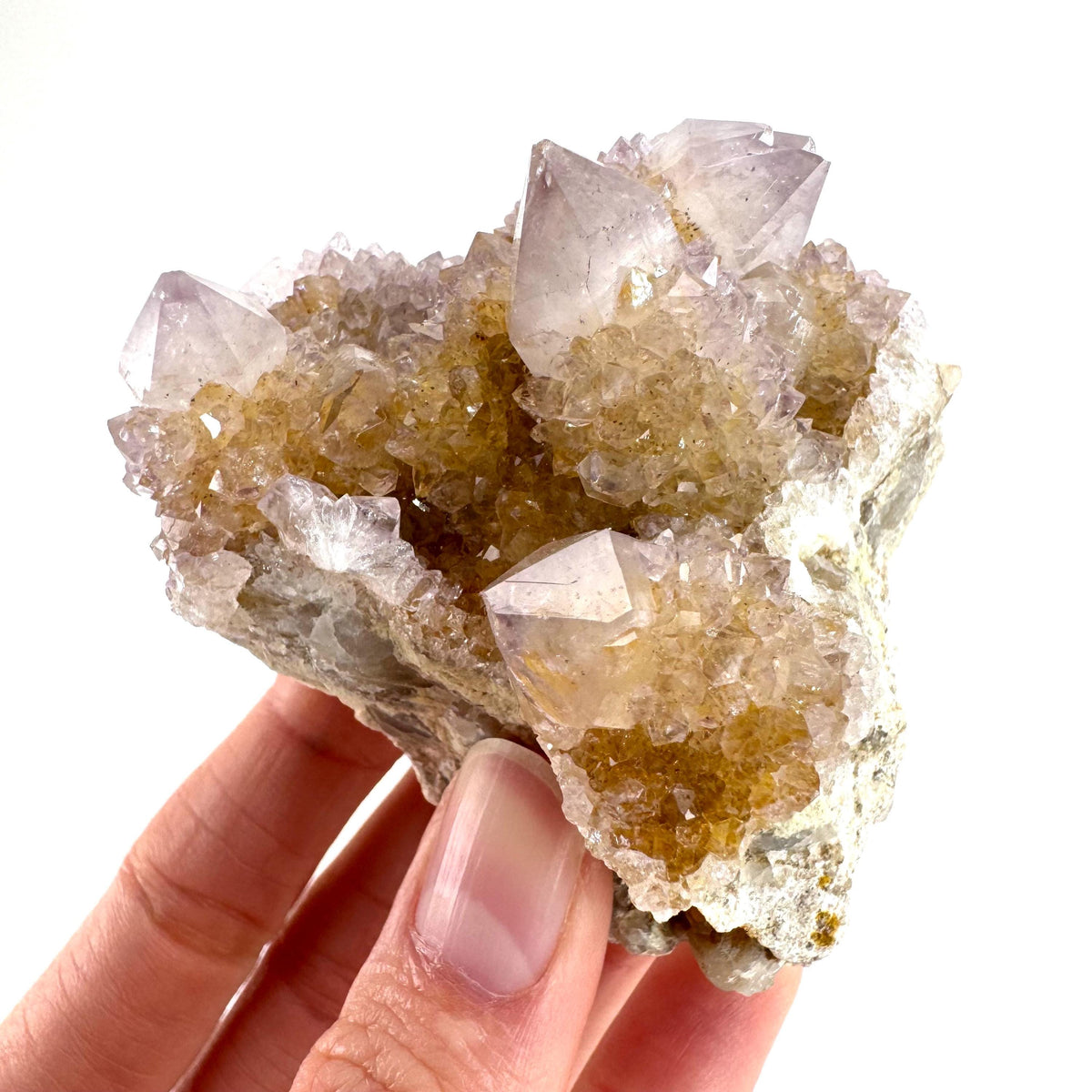 Spirit Quartz | Amethyst Crystal Cluster, Mineral Specimen from South Africa