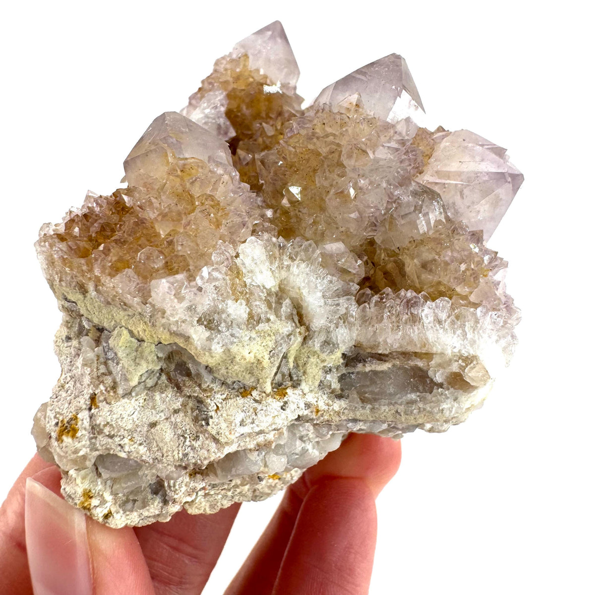 Spirit Quartz | Amethyst Crystal Cluster, Mineral Specimen from South Africa