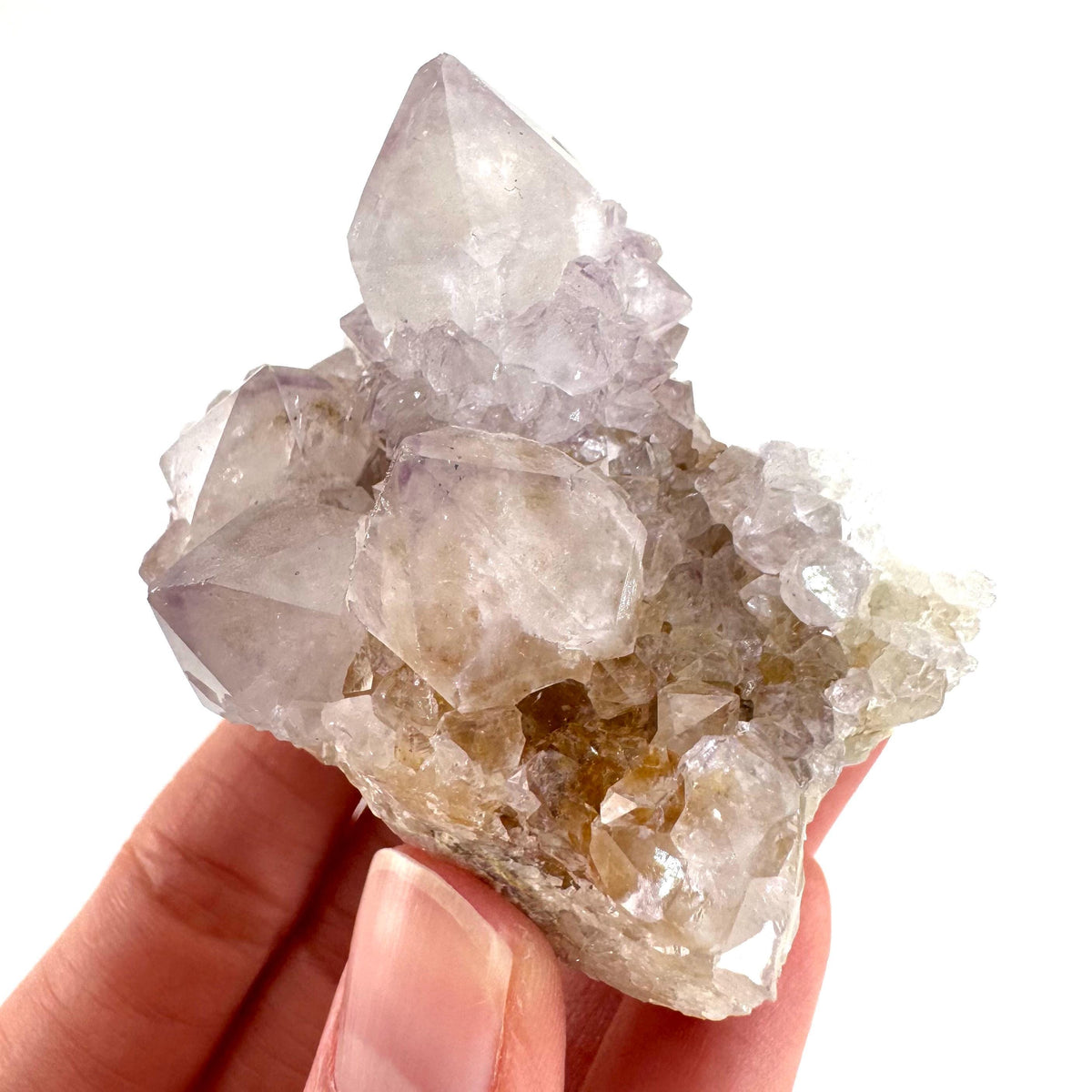 Spirit Quartz | Amethyst Crystal Cluster, Mineral Specimen from South Africa