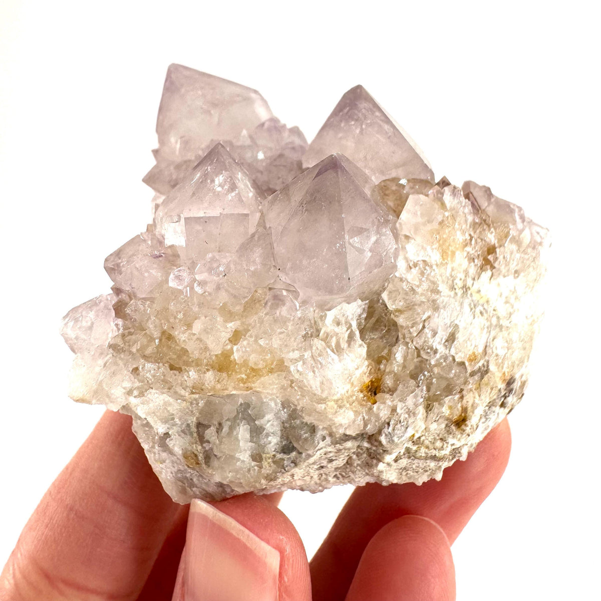 Spirit Quartz | Amethyst Crystal Cluster, Mineral Specimen from South Africa