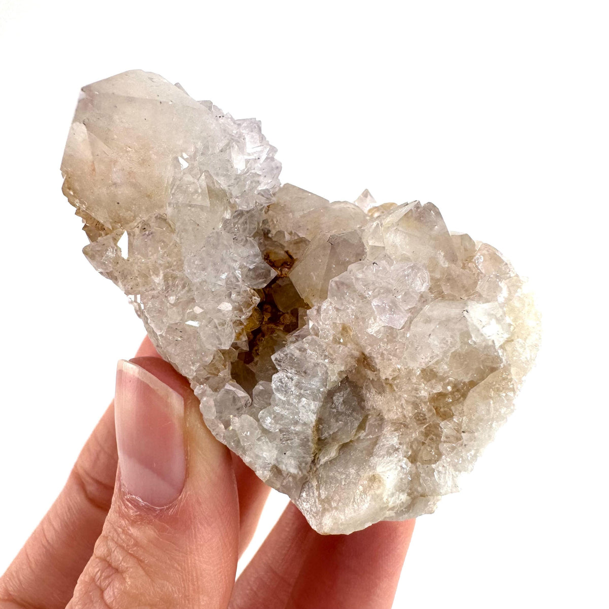 Spirit Quartz | Amethyst Crystal Cluster, Mineral Specimen from South Africa