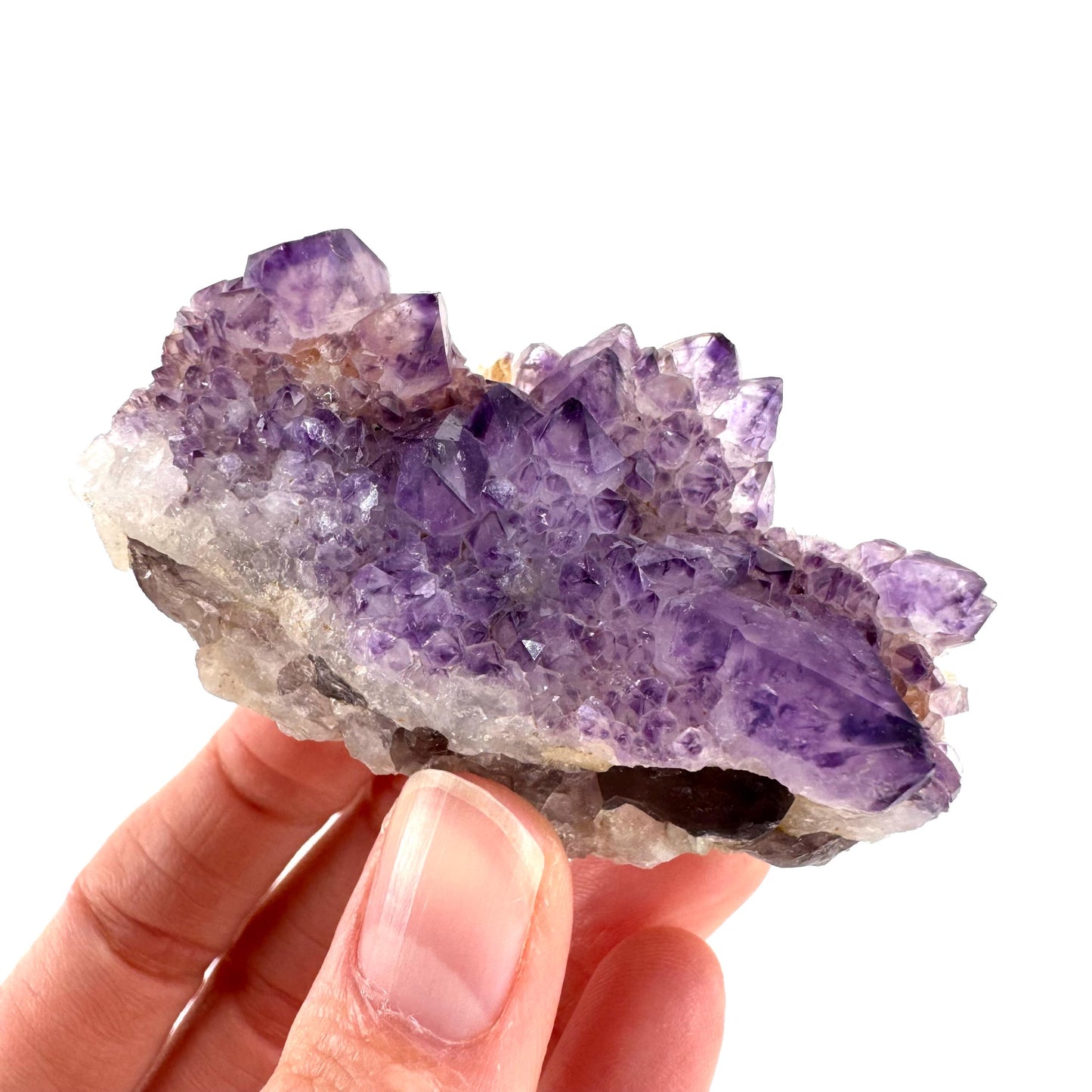 Spirit Quartz | Amethyst Crystal Cluster, Mineral Specimen from South Africa