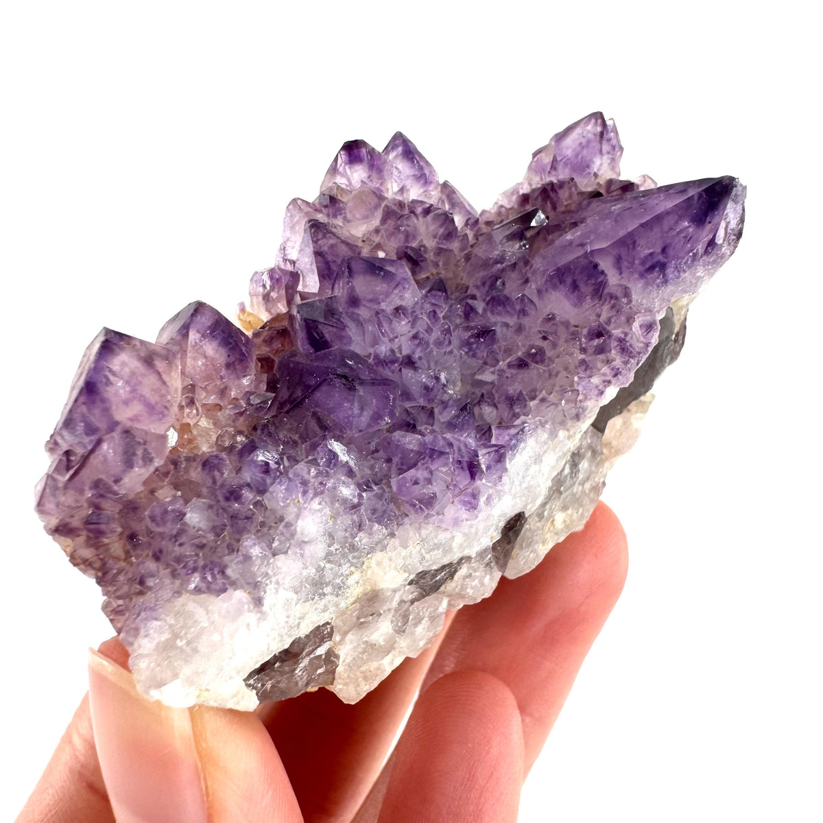 Spirit Quartz | Amethyst Crystal Cluster, Mineral Specimen from South Africa