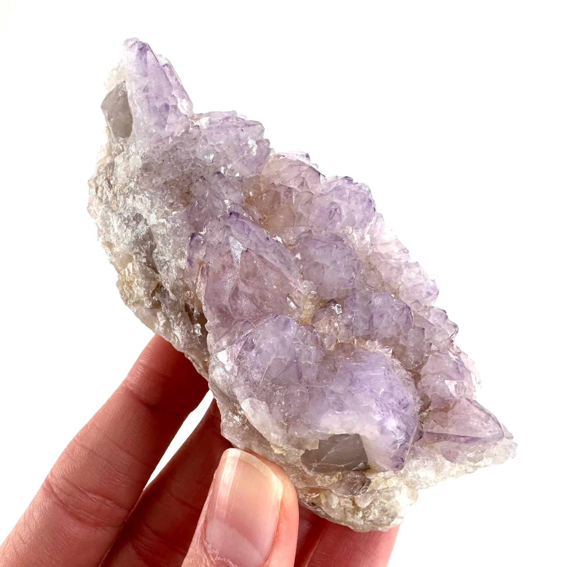Spirit Quartz | Amethyst Crystal Cluster, Mineral Specimen from South Africa