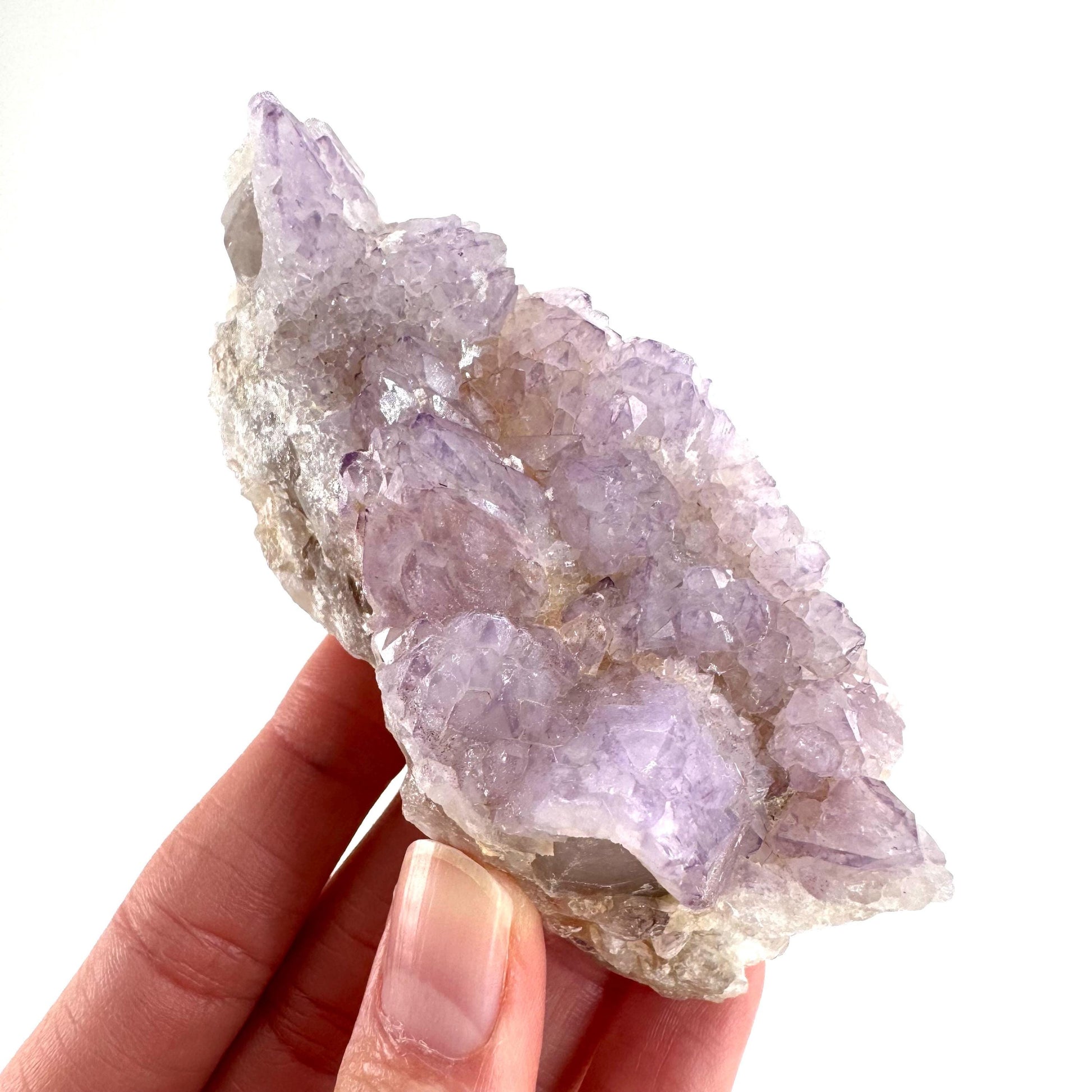 Spirit Quartz | Amethyst Crystal Cluster, Mineral Specimen from South Africa