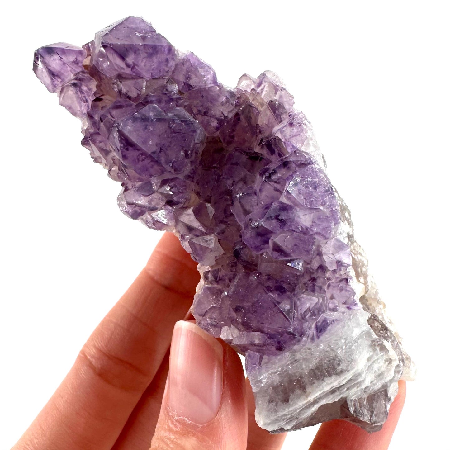 Spirit Quartz | Amethyst Crystal Cluster, Mineral Specimen from South Africa
