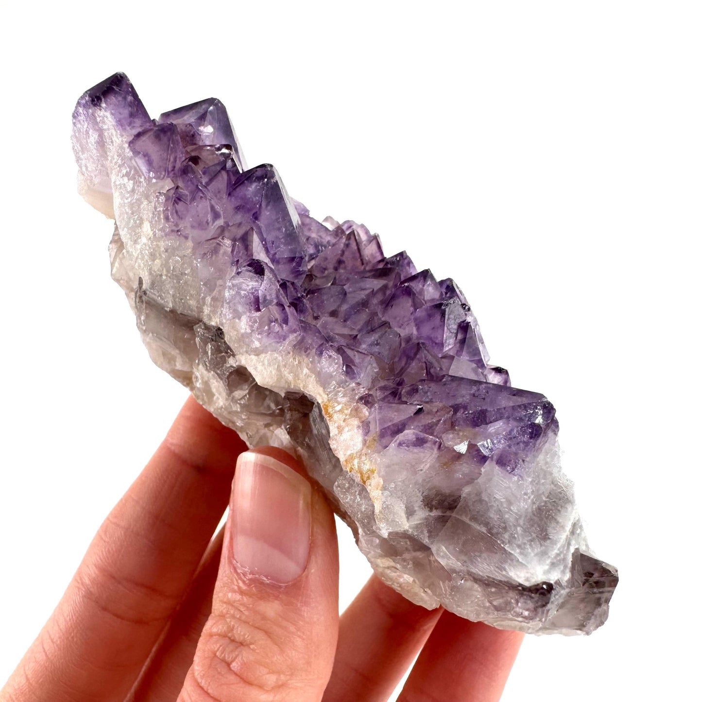 Spirit Quartz | Amethyst Crystal Cluster, Mineral Specimen from South Africa