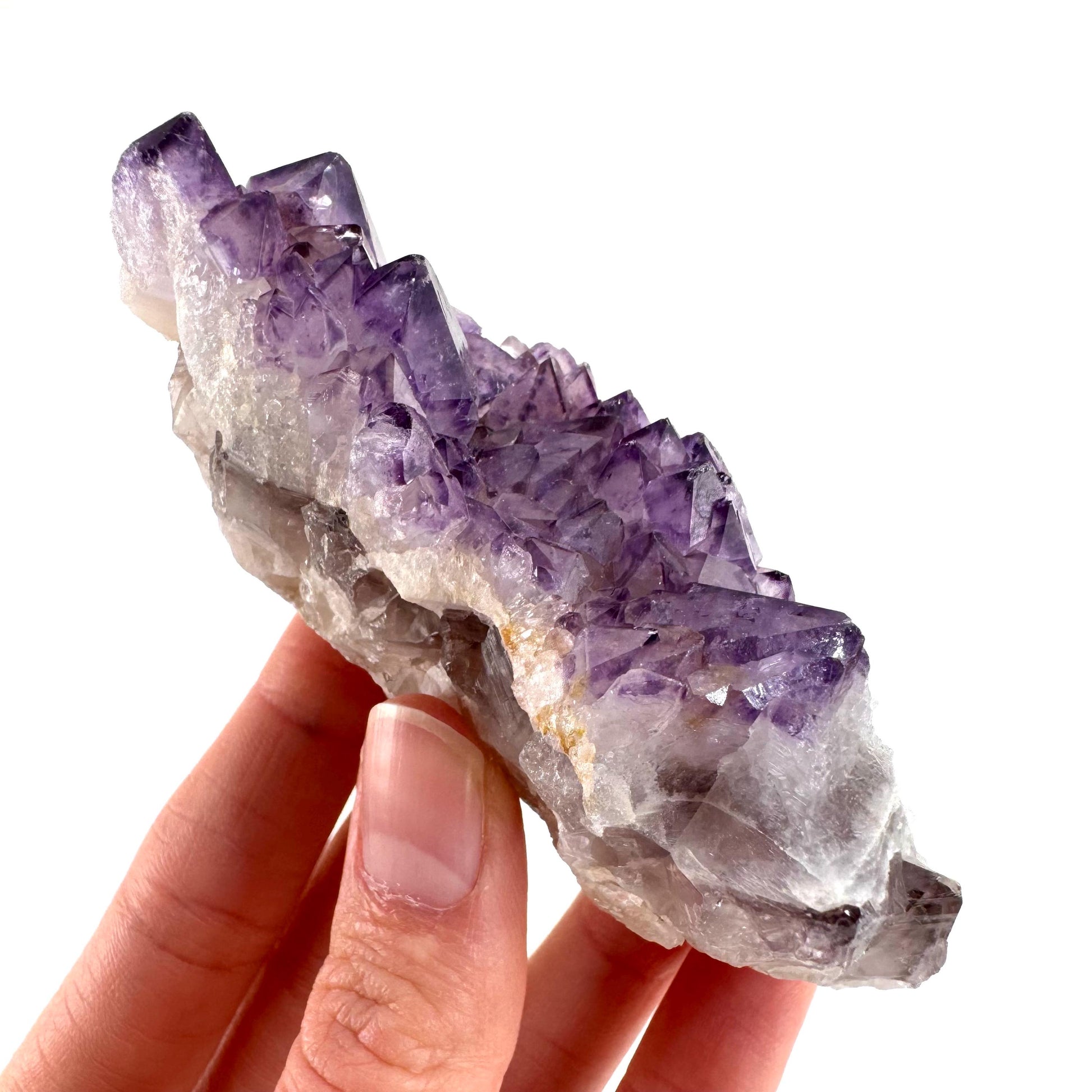 Spirit Quartz | Amethyst Crystal Cluster, Mineral Specimen from South Africa