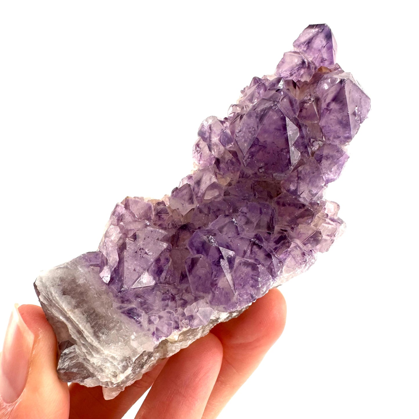 Spirit Quartz | Amethyst Crystal Cluster, Mineral Specimen from South Africa