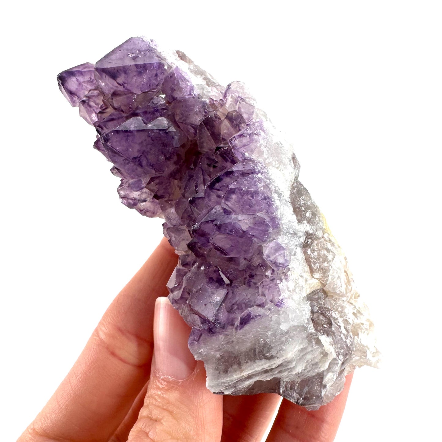 Spirit Quartz | Amethyst Crystal Cluster, Mineral Specimen from South Africa