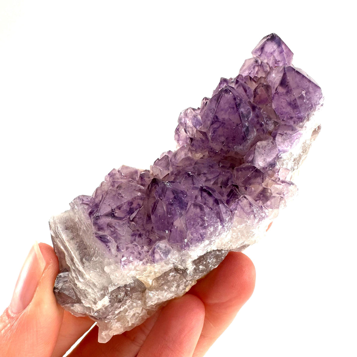 Spirit Quartz | Amethyst Crystal Cluster, Mineral Specimen from South Africa
