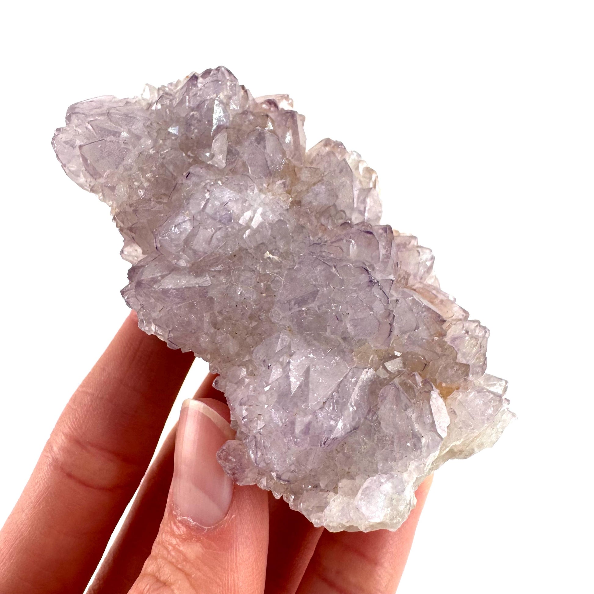 Spirit Quartz | Amethyst Crystal Cluster, Mineral Specimen from South Africa