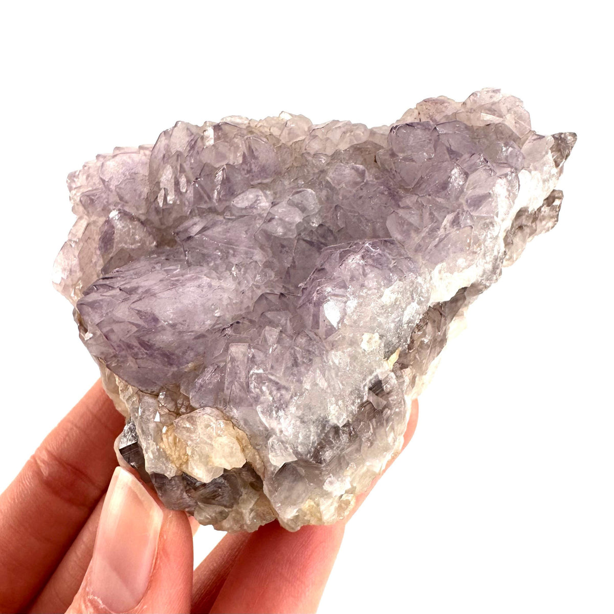 Spirit Quartz | Amethyst Crystal Cluster, Mineral Specimen from South Africa