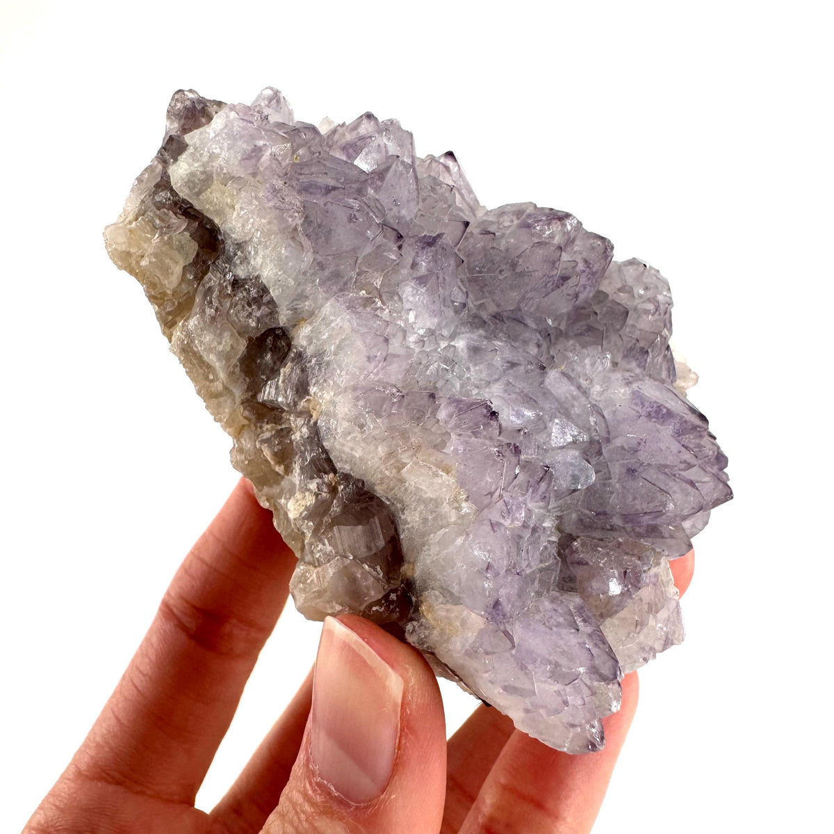 Spirit Quartz | Amethyst Crystal Cluster, Mineral Specimen from South Africa