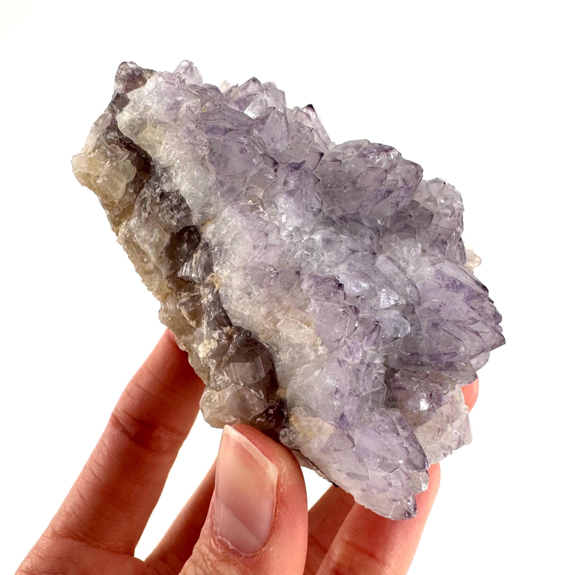 Spirit Quartz | Amethyst Crystal Cluster, Mineral Specimen from South Africa