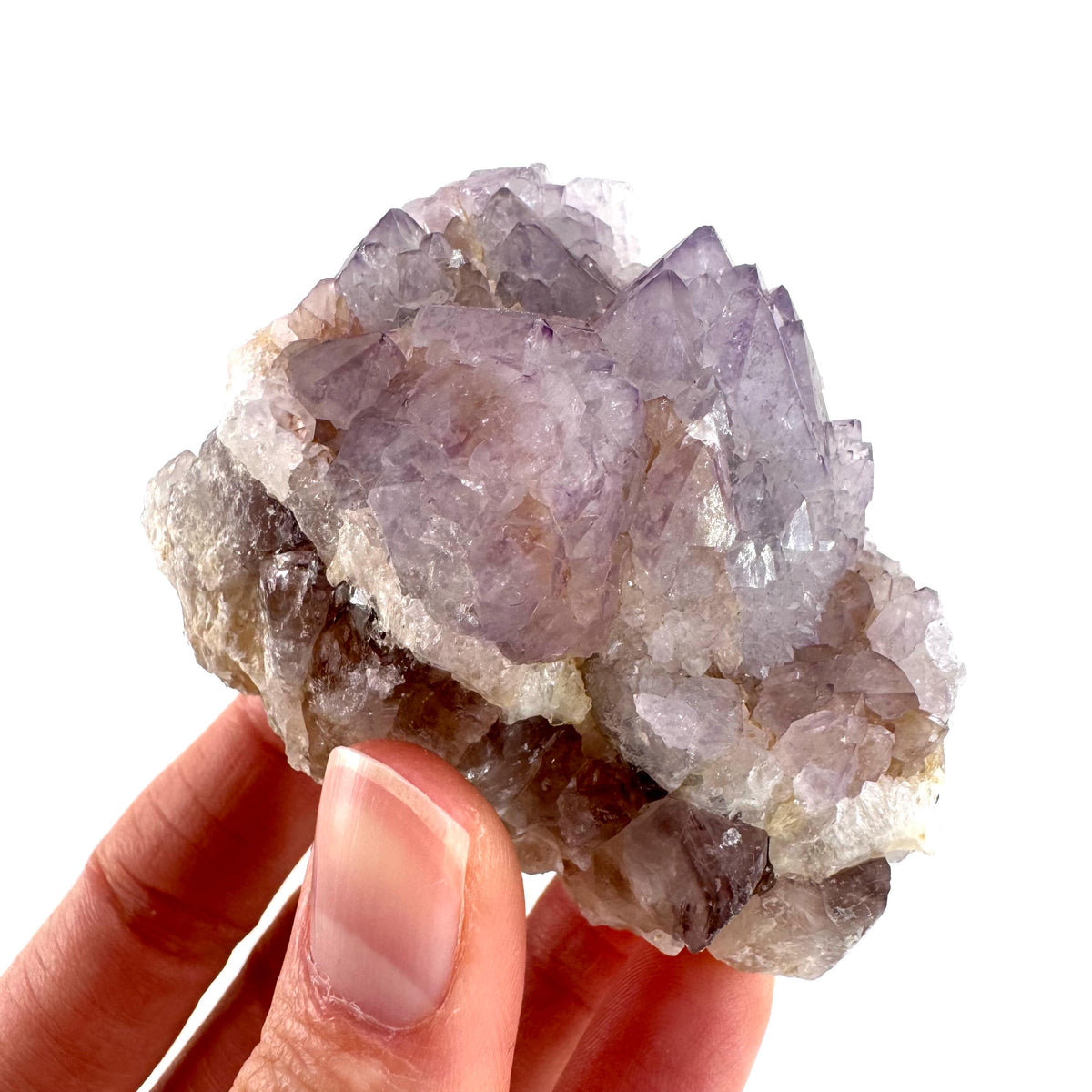Spirit Quartz | Amethyst Crystal Cluster, Mineral Specimen from South Africa