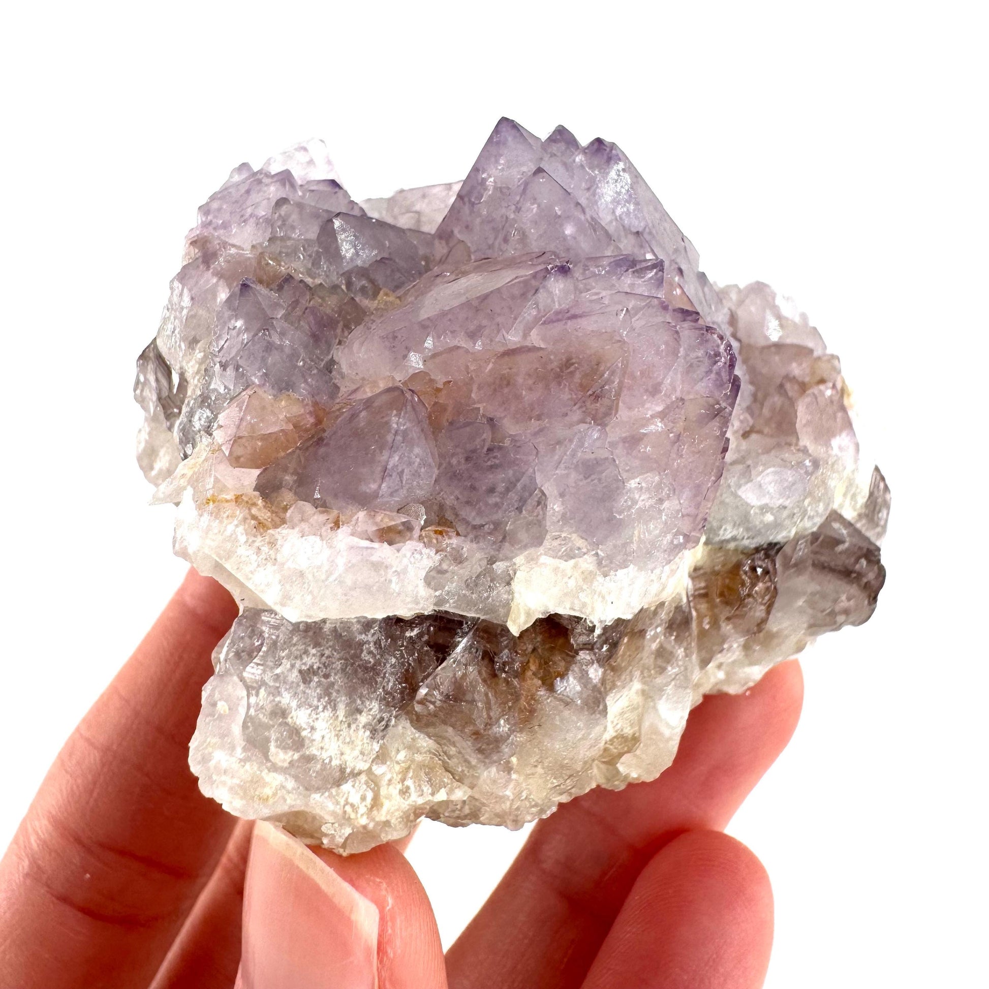 Spirit Quartz | Amethyst Crystal Cluster, Mineral Specimen from South Africa